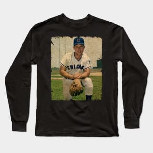 Ron Santo in Chicago Cubs Long Sleeve T-Shirt